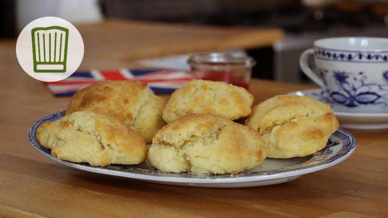 Scones zum Tee - Englische Buttermilch-Scones #chefkoch - YouTube