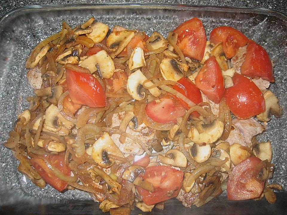 Schweinefilet mit Tomaten und Champignons in Frischkäsesoße von ...