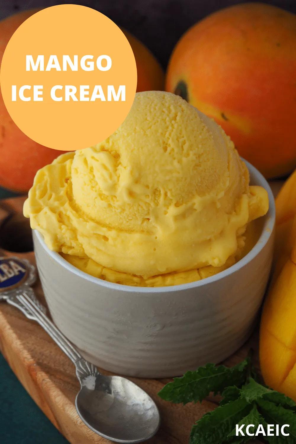 Mango Ice Cream - Keep Calm And Eat Ice Cream