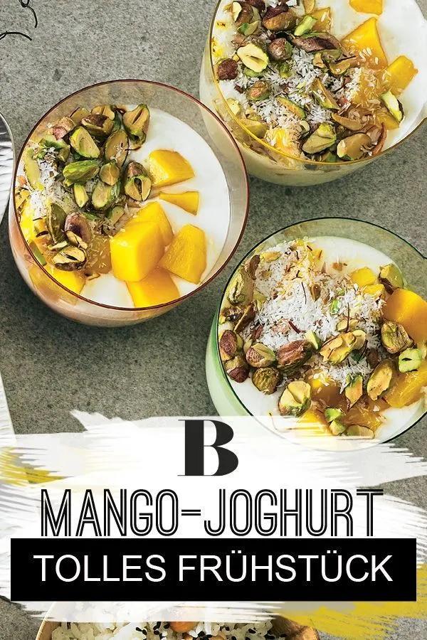 Mango-Joghurt | Rezept | Frühstücksideen gesund, Vorspeisen rezepte ...