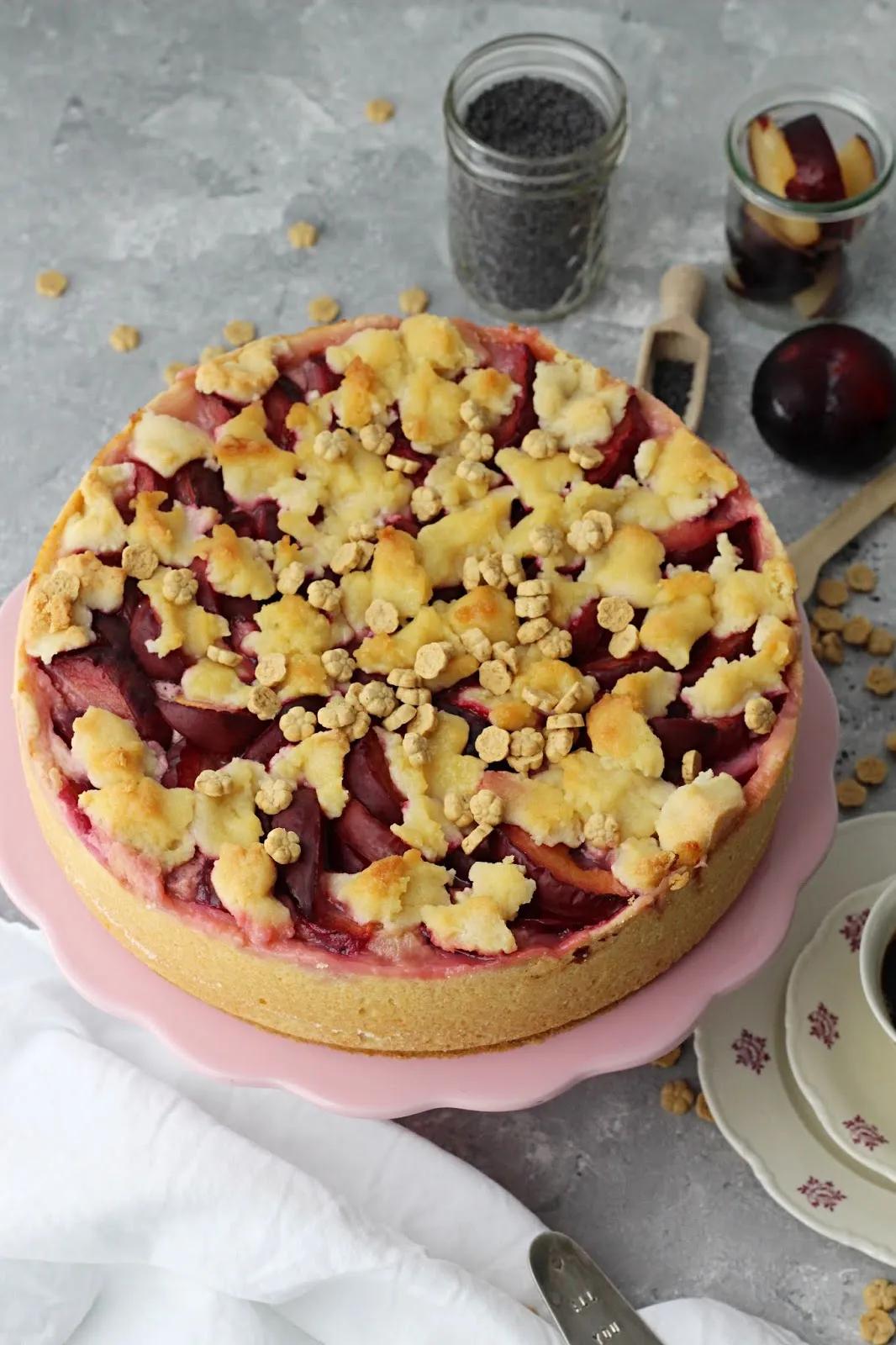 Mohn-Quark-Kuchen mit Streuseln - Biskuitwerkstatt