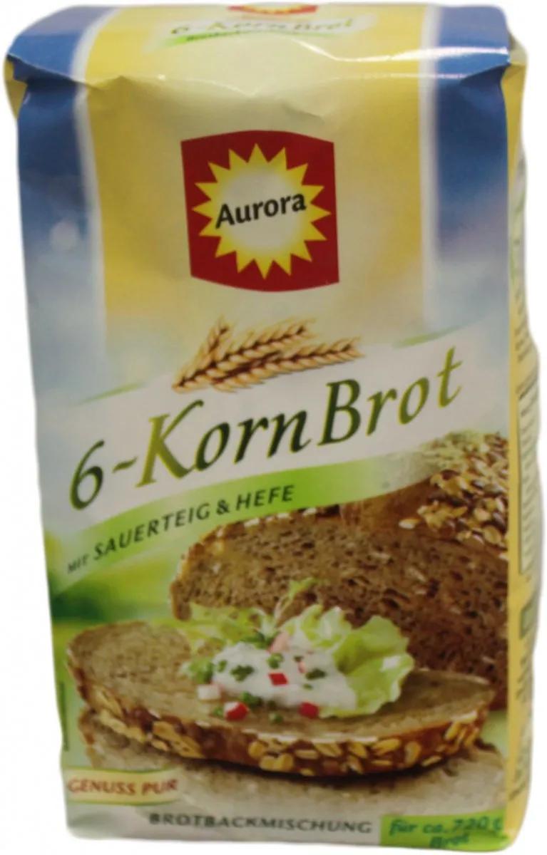Aurora 6-Korn Brot Brotbackmischung 500g Feinkost &amp; Lebensmittel Mehl ...