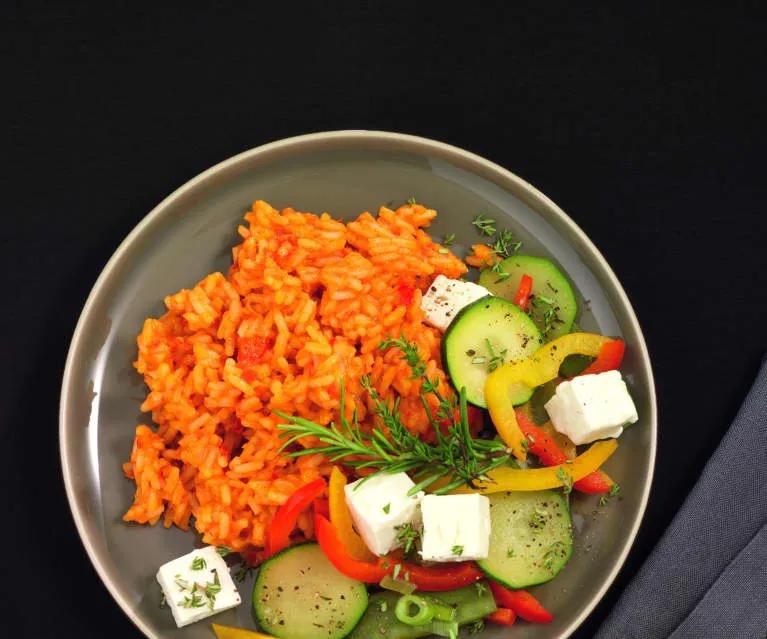 Tomaten-Paprika-Reis mit Sommergemüse und Feta - Cookidoo® – platforma ...