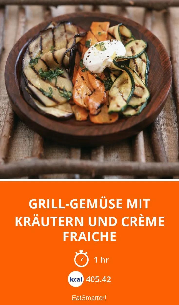 Grill-Gemüse mit Kräutern und Crème fraiche Rezept | EAT SMARTER