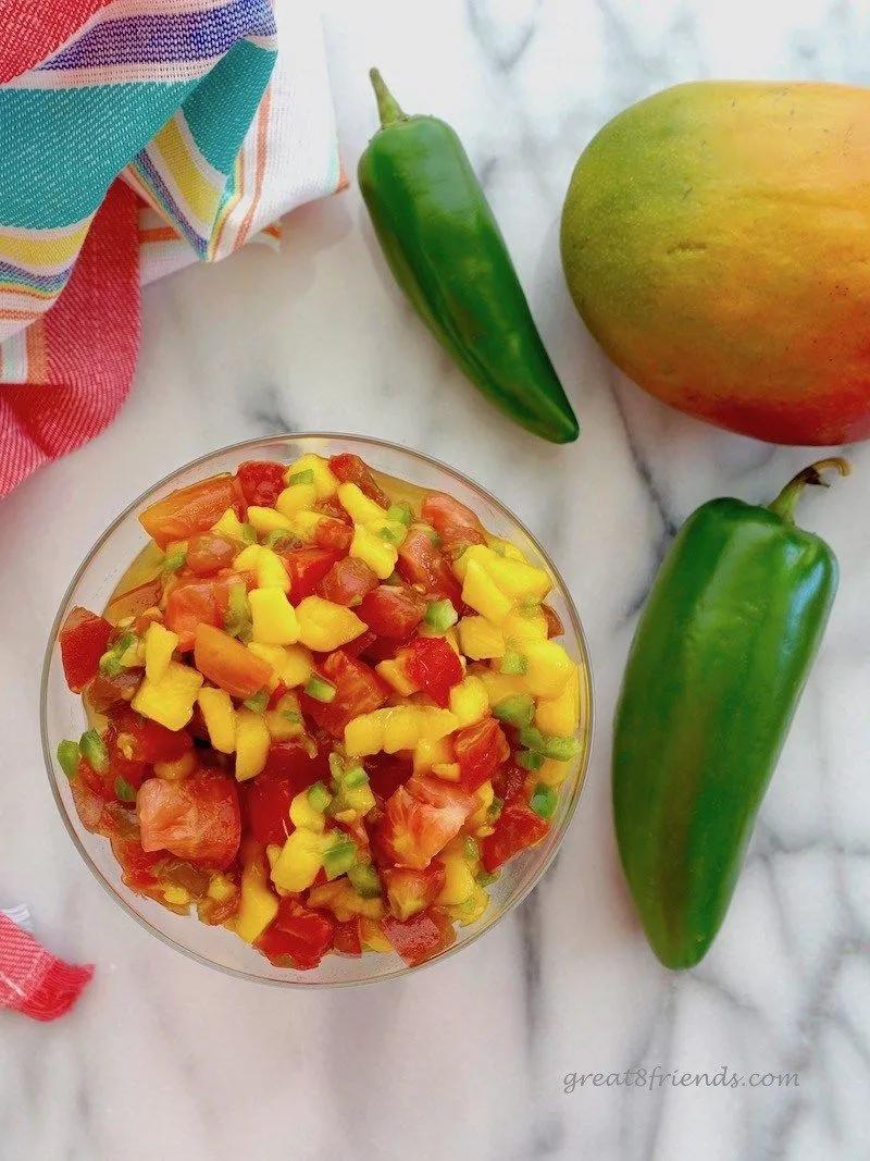 Mango Papaya Salsa Recipe - Great Eight Friends | Recipe | Papaya salsa ...