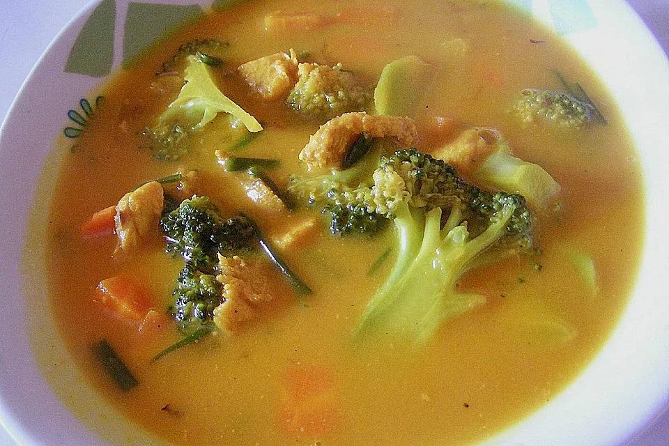 Suppe mit Riesengarnelen und Safran - Einfache Rezepte