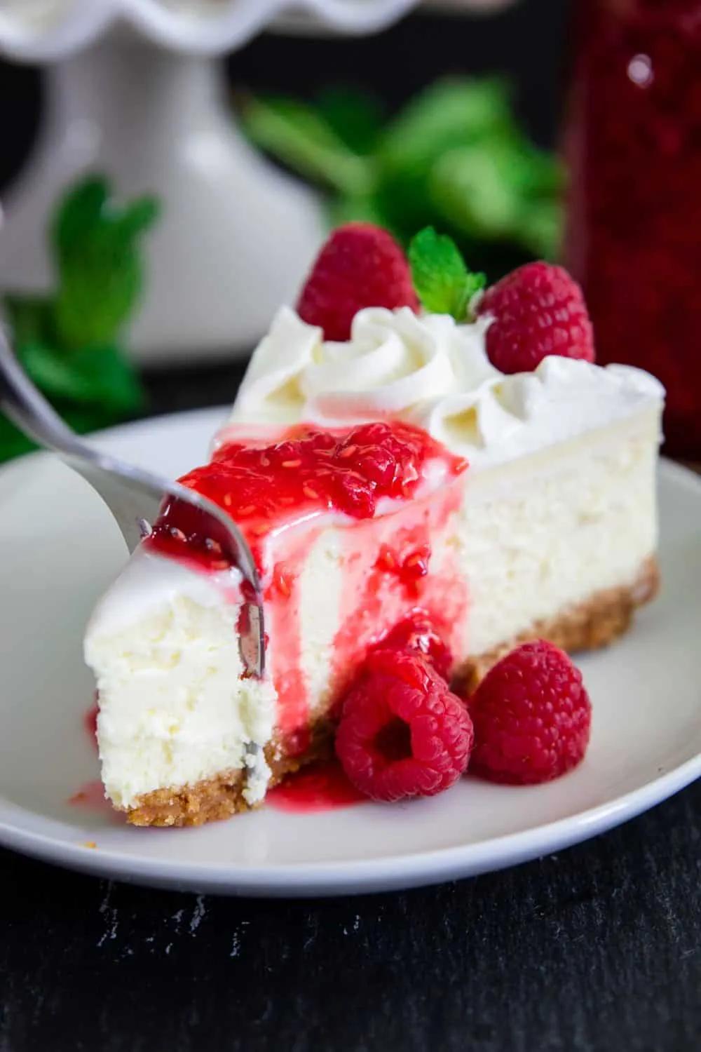 New York Style Cheesecake Recipe - Simply Home Cooked