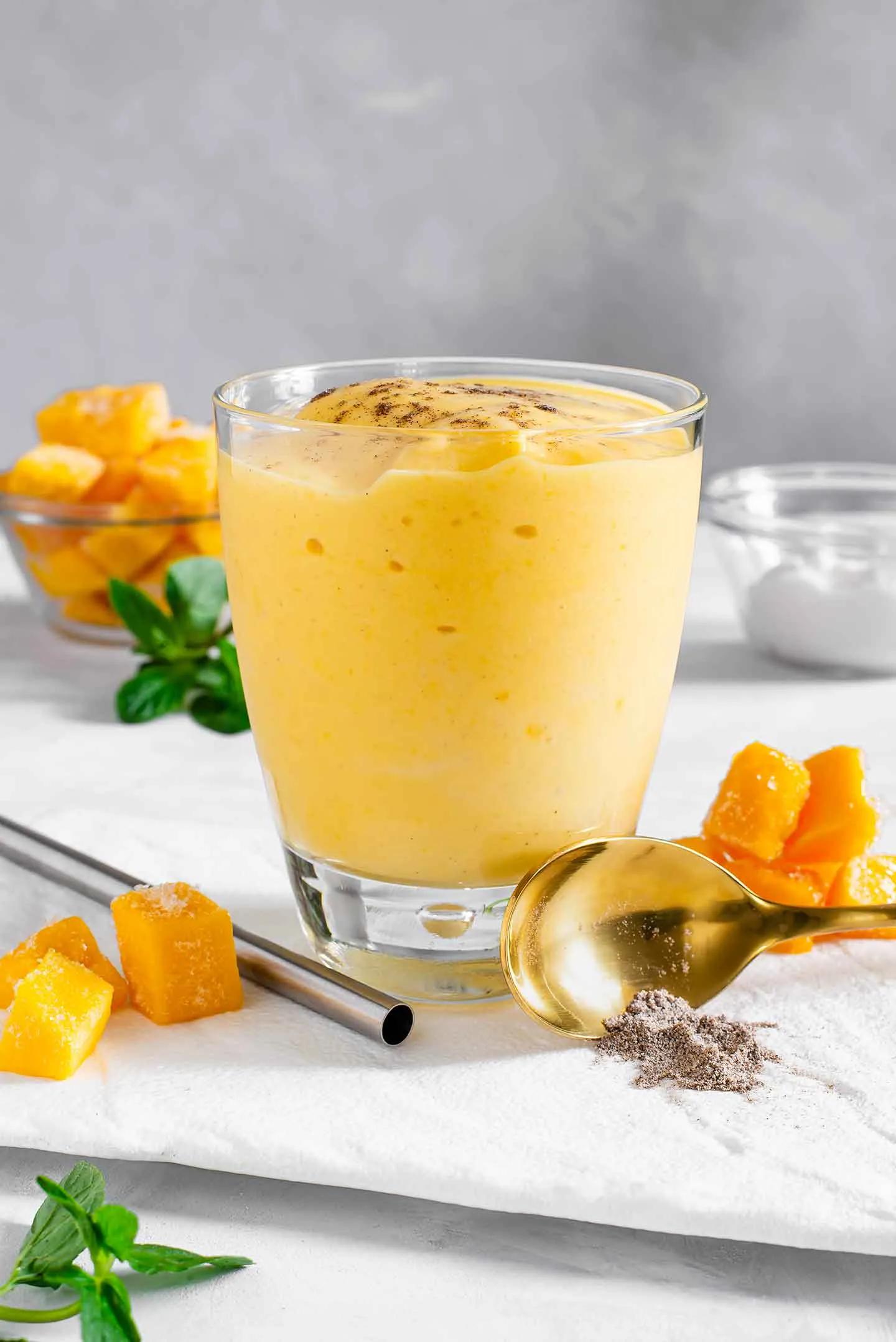 Mango Lassi - Super Simple, Thick and Creamy • Tasty Thrifty Timely