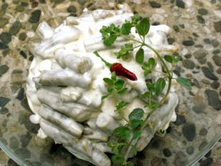 bohnensalat mit petersiliendressing