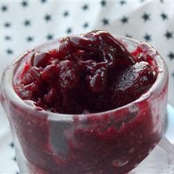 brombeer sorbet mit schwarzem pfeffer