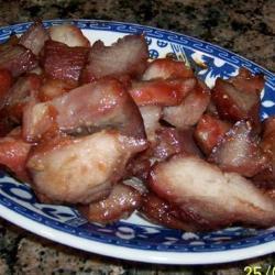 char siu chinesisches gebratenes schweinefleisch