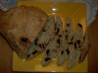 ciabatta brot mit getrockneten tomaten