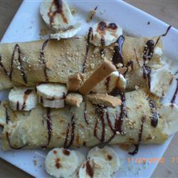 crepes mit schokoladensauce