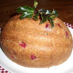 englischer christmas pudding mit cranberries