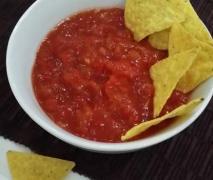 hot salsa tortilla dip