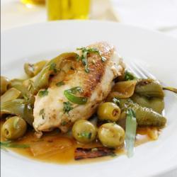 hühnerbrust mit oliven