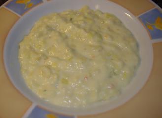 kartoffelcremesuppe mit lauch