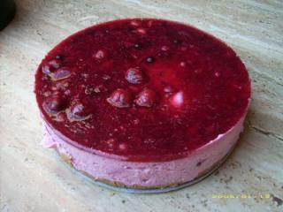 leichte rote grütze kirsch torte