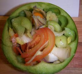 melonen chicoree salat