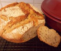 mischbrot mit quellstück und frischem sauerteig