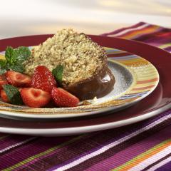 oloroso kuchen mit marinierten erdbeeren