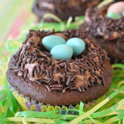 osternest cupcakes