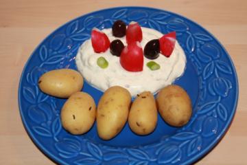 pellkartoffeln mit pikantem quark