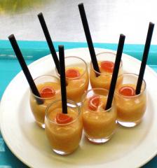 prosecco orangen creme fingerfood