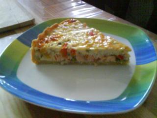 quiche mit lachs und zwiebeln