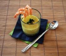 scampi mit curry ingwer suppe