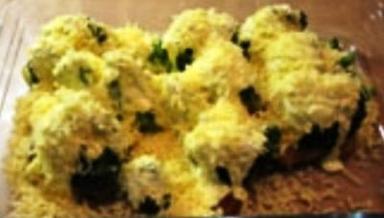 schnitzel mit brokkoli und blumenkohl überbacken