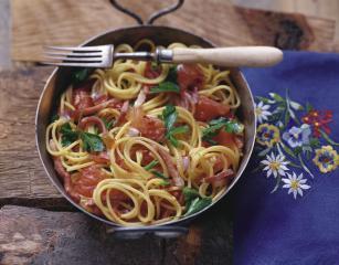 spaghetti mit specksauce
