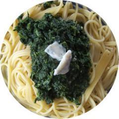 spaghetti mit spinat gorgonzola soße