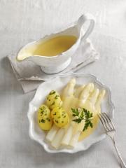 spargel mit sauce hollandaise und kartoffeln