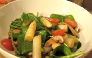 spargel spinat salat