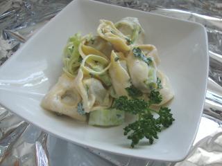 tortelloni artischocken salat mit ricottadressing