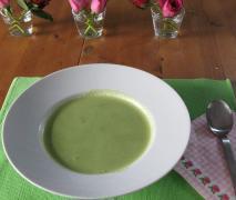 variation von bärlauch suppe