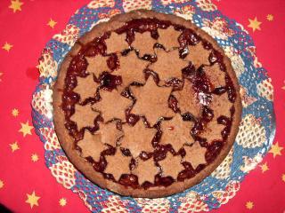 weihnachtliche linzer torte