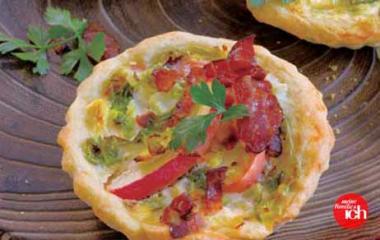 wirsing quiche mit speck