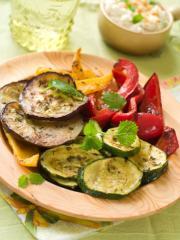 zucchini und paprika aus der mikrowelle