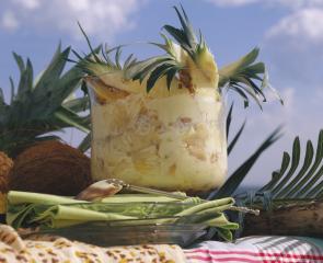 ananas trifle mit weißem rum