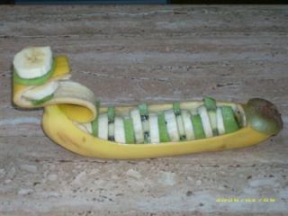 bananen kiwi schiffchen