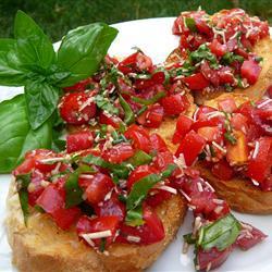 bruschetta mit tomaten und balsamico