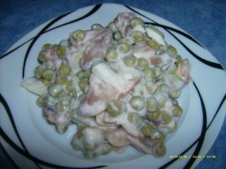 champignon erbsen salat