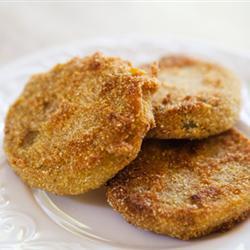 einfache fried green tomatoes