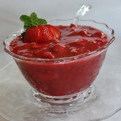 erdbeer rhabarber sauce