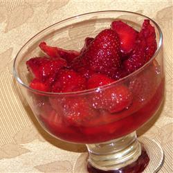 erdbeeren in weißwein