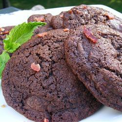 extra schokoladige chocolate chip cookies mit speck
