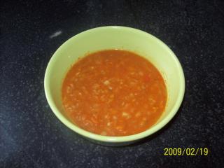 gemüsesuppe mit tomatenmark