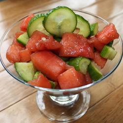 gurken wassermelonen salat